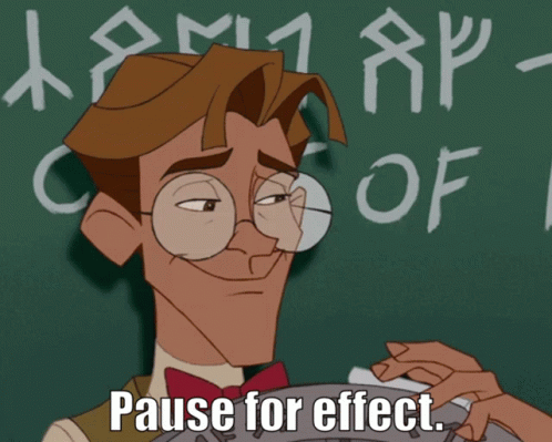 Pause For Effect Milo James Thatch GIF
