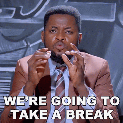 Pause Mark Angel Take A Break GIF