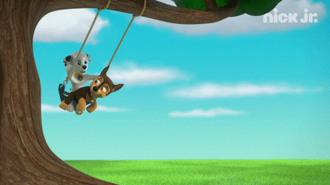 Paw Patrol Friends Swing Play GIF