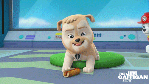 Paw Patrol Jim Gaffigan Eating GIF
