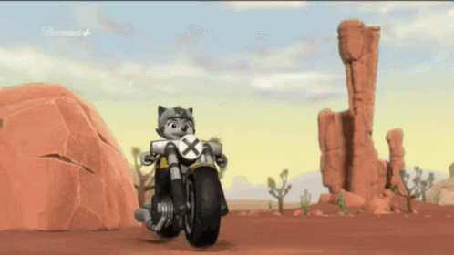 Paw Patrol Laughing Gasket Motorbike GIF