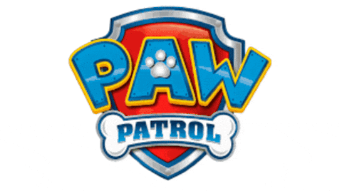 Paw Patrol Logo With Paw And Bone GIF