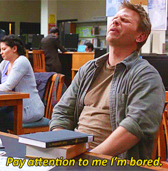 Pay Attention To Me I'm Bored Mark Pellegrino GIF