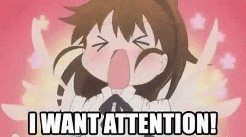 Pay Attention To Me Anime Girl Tantrum GIF