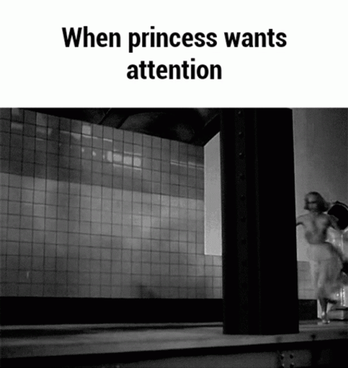 Pay Attention To Me Woman Sliding To Knees GIF