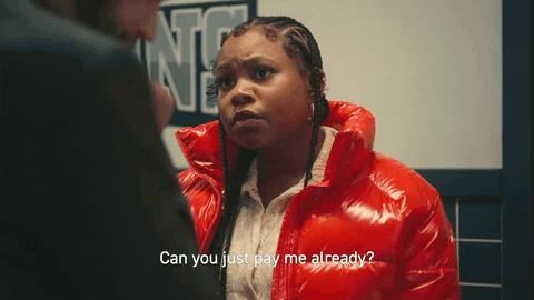 Pay Me My Money Black Girl With Braids GIF