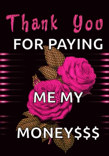 Pay Me My Money Retro Rose GIF