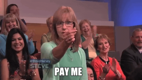 Pay Me My Money Steve Harvey Show GIF