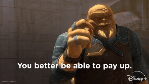 Pay Up Grini Millegi Star Wars GIF