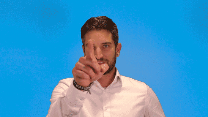 Pay Up Man Wearing White Long Sleeve Shirt GIF