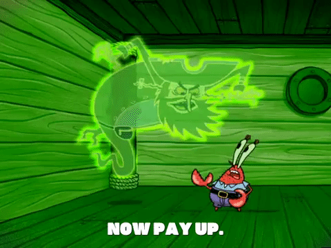 Pay Up Spongebob Squarepants The Flying Dutchman GIF