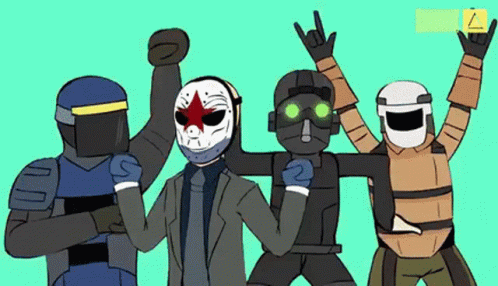 Payday 2 Video Game Characters Animation GIF
