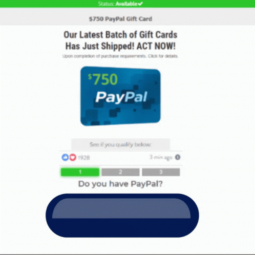 PayPal Gift Card Shipped GIF