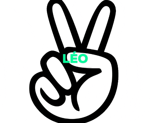 Peace And Love Leo Set GIF