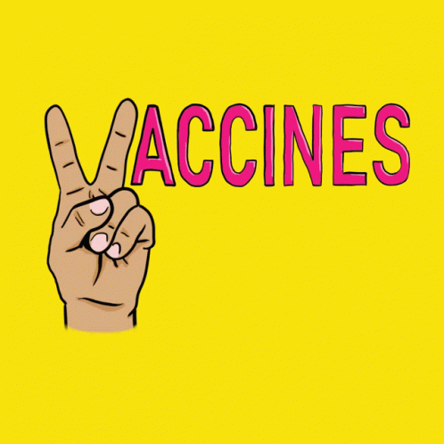 Peace Hand Sign Vaccine Now GIF