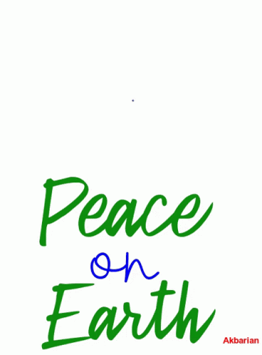 Peace On Earth Sign With Dove And Olive Branch GIF