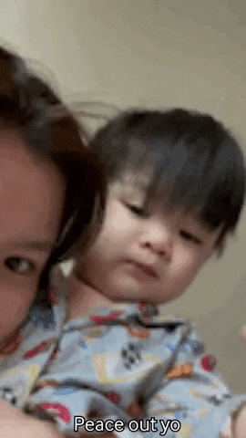 Peace Out Bye Wave Cute Baby GIF