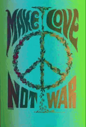 Peace Sign Make Love Not War GIF
