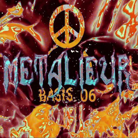 Peace Sign Metallieur Basics 06 Colorful Background