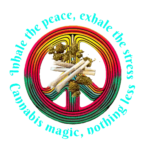 Peace Sign With Joints Inhale Peace Exhale Stress