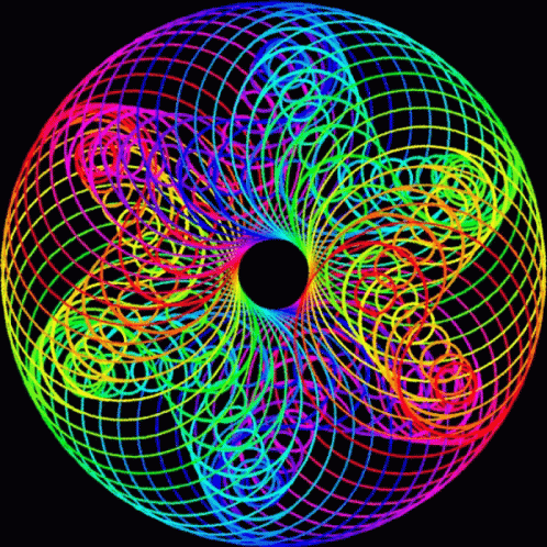 Peace Spiral Moving Rainbow GIF