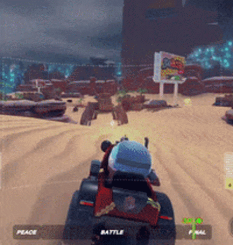 Peace Text In Video Game Screenshot GIF