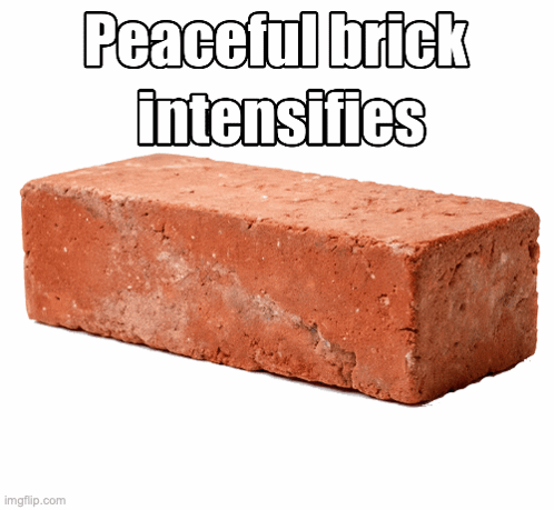 Peaceful Brick With Words GIF