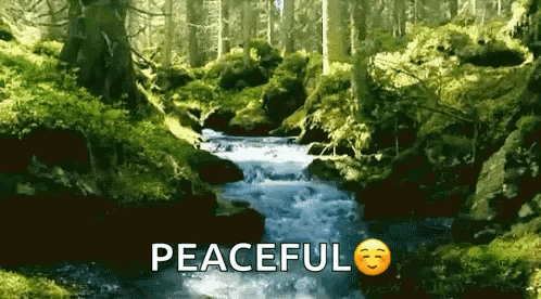 Peaceful River Flowing GIF