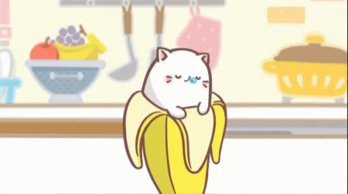 Peacefully Sleeping Banana Cat Meme GIF