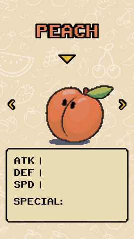 Dancing Plump Peach Status Video Game GIF