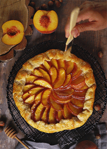 Baking Delicious Peach Pie Loop GIF