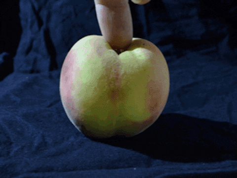 Peach Varied Sizes Time Loop GIF