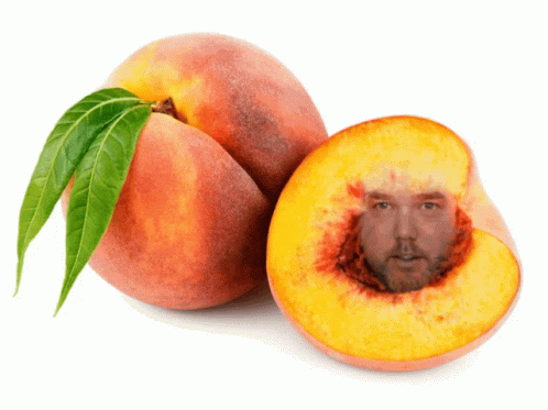 Funny Peach Head Face App GIF