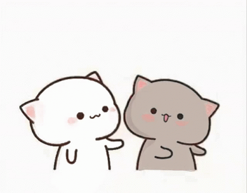 Peach And Goma Giving Smooches GIF