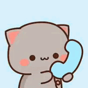 Peach And Goma Telephone Gif GIF