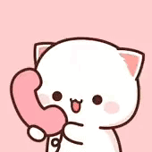 Peach And Goma Telephone Gif GIF