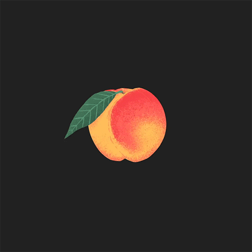 Peach Art Shifting Dimensions GIF