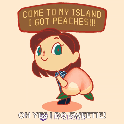 Peach Butt Girl Says Come to My Island
