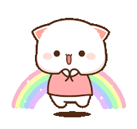 Peach Cat Goma Sticker GIF