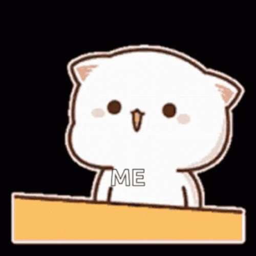 Peach Cat Hitting Head On Wood GIF