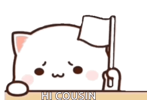 Peach Cat Said Hi Cousin GIF