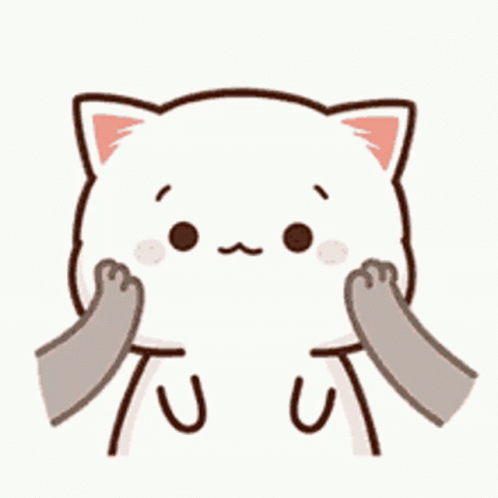 Peach Cat Squish Cheeks GIF