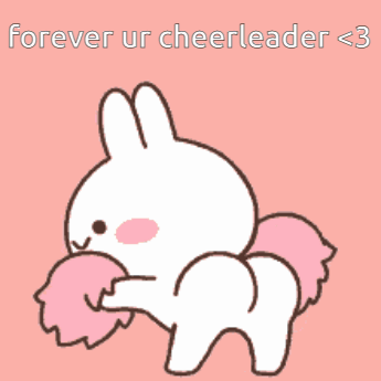 Peach Goma Forever Your Cheerleader GIF