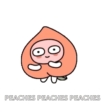 Peach With Face Saying Peaches Peaches Peaches