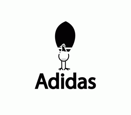 Peacock Adidas Originals Black And White GIF