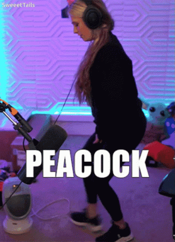 Peacock Dance Girl Gamer Meme GIF