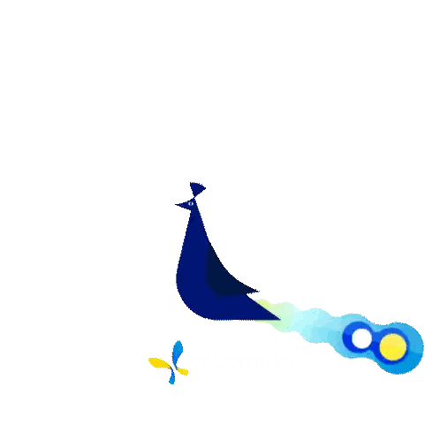 Peacock With Happy Deepavali