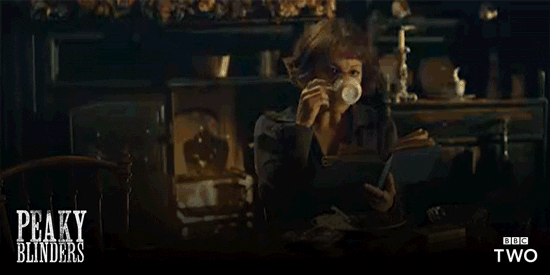 Peaky Blinders Drinking Coffee GIF