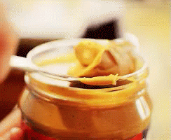 One Yummy Scoop Of Peanut Butter GIF