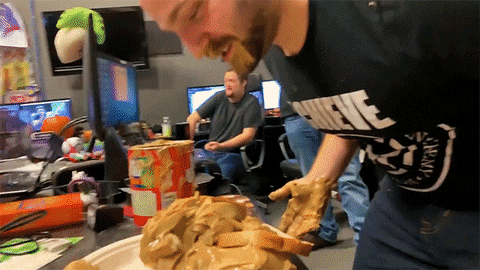 Peanut Butter Face Smash GIF